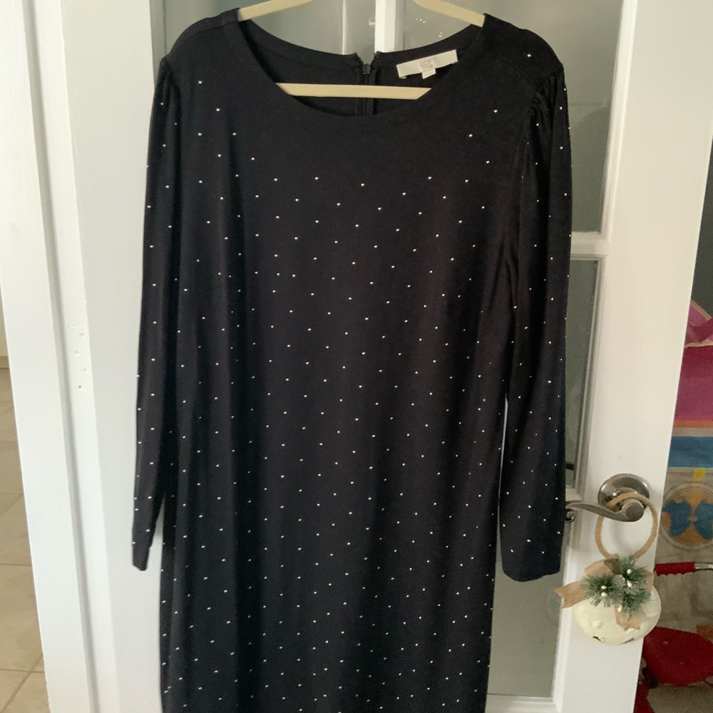 Elegant Black Dress with Subtle Embellishments